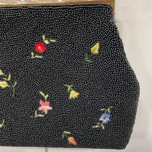 Vintage Glass Beaded/Embroidered Handbag - Picture 3 of 14